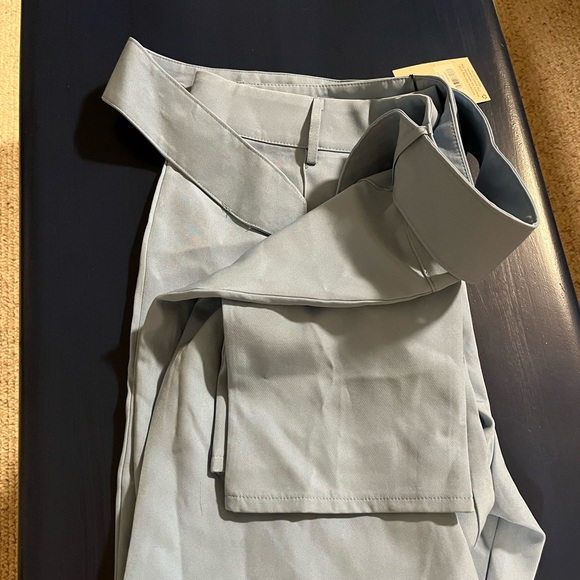 Missguided tailored belted cigarette blue trouser - Picture 3 of 5